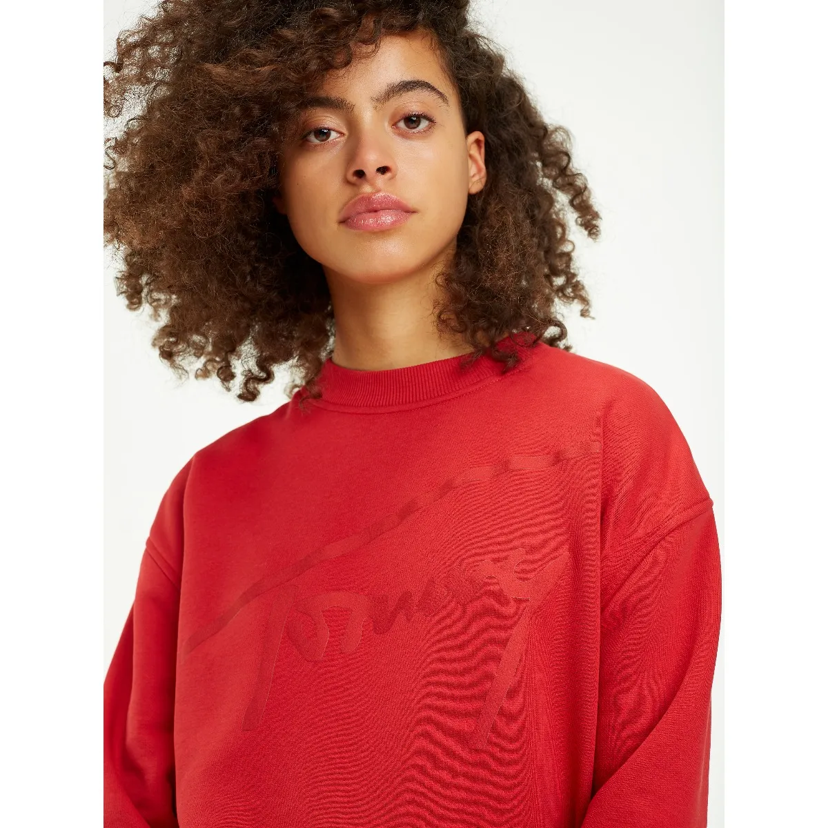 Red Soft Fleece Logo Jumper | Sweatshirts & Hoodies | Tommy Hilfiger