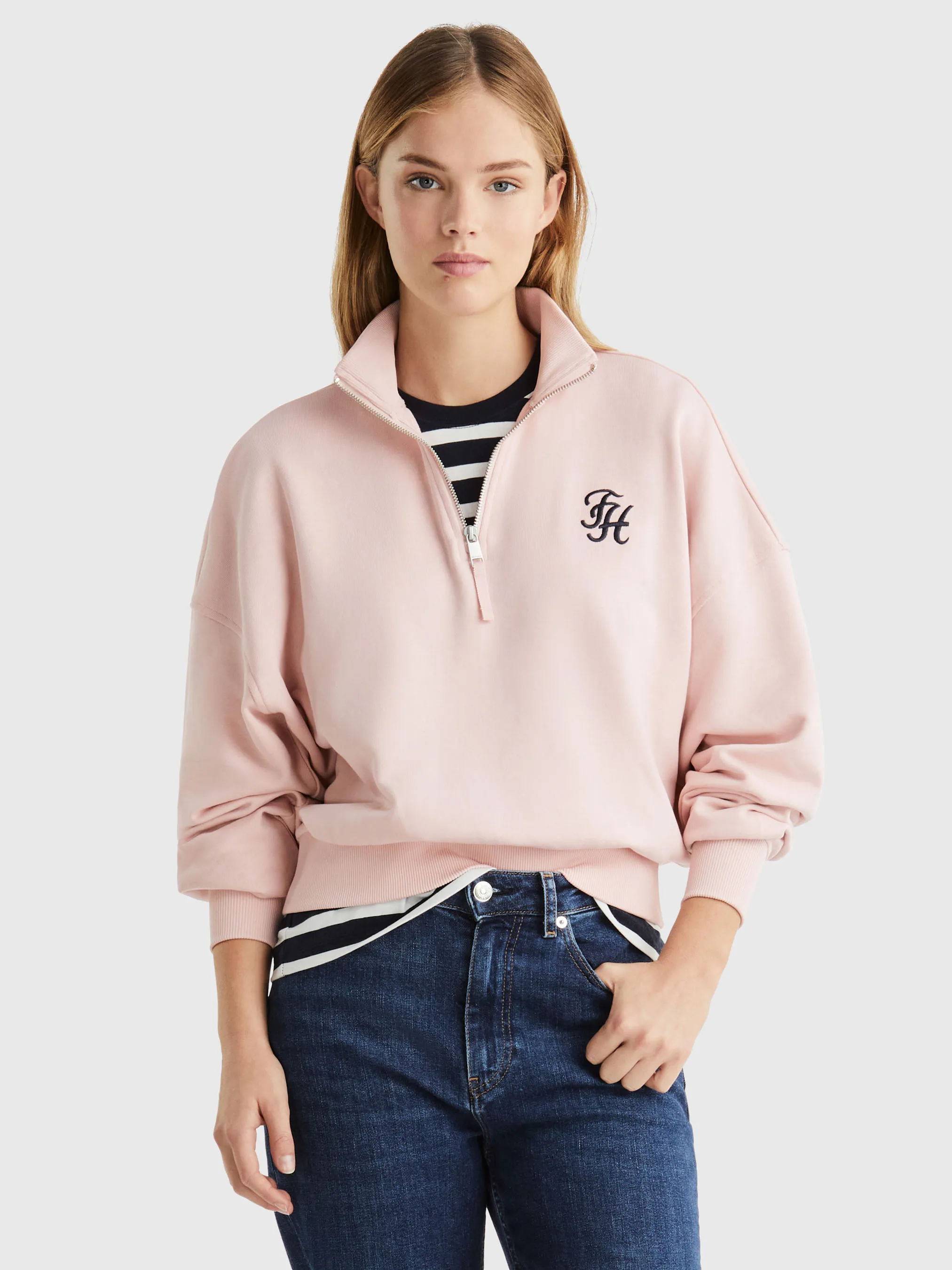 Script 1/2 Zip Sweatshirt | Sweatshirts & Hoodies | Tommy Hilfiger