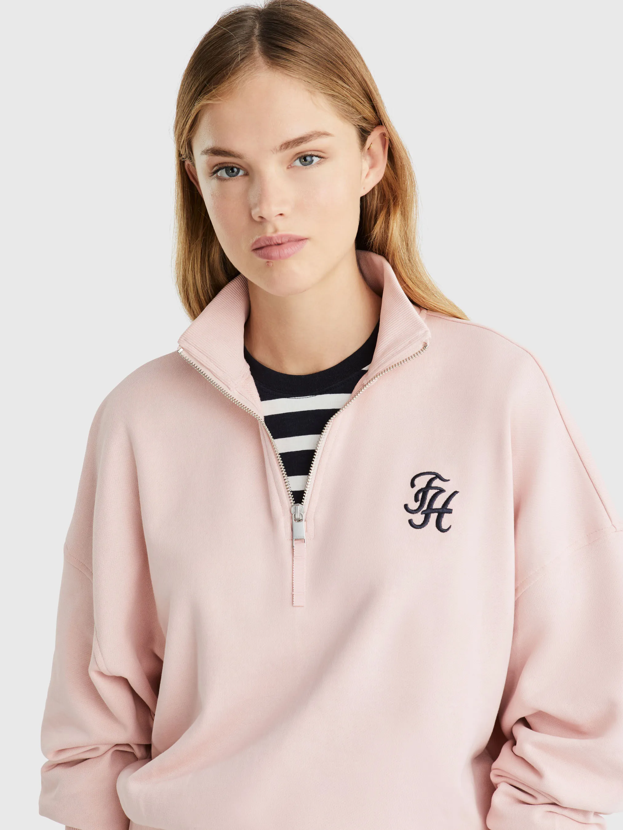 Script 1/2 Zip Sweatshirt | Sweatshirts & Hoodies | Tommy Hilfiger