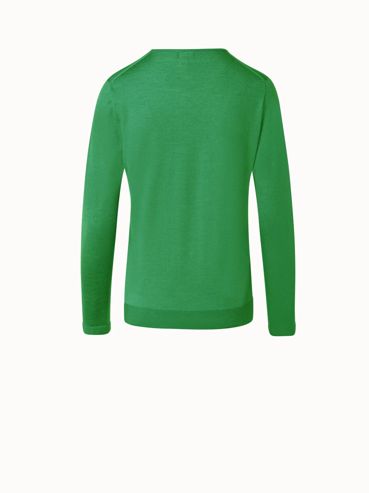 Seamless Cashmere Silk Knit Sweater