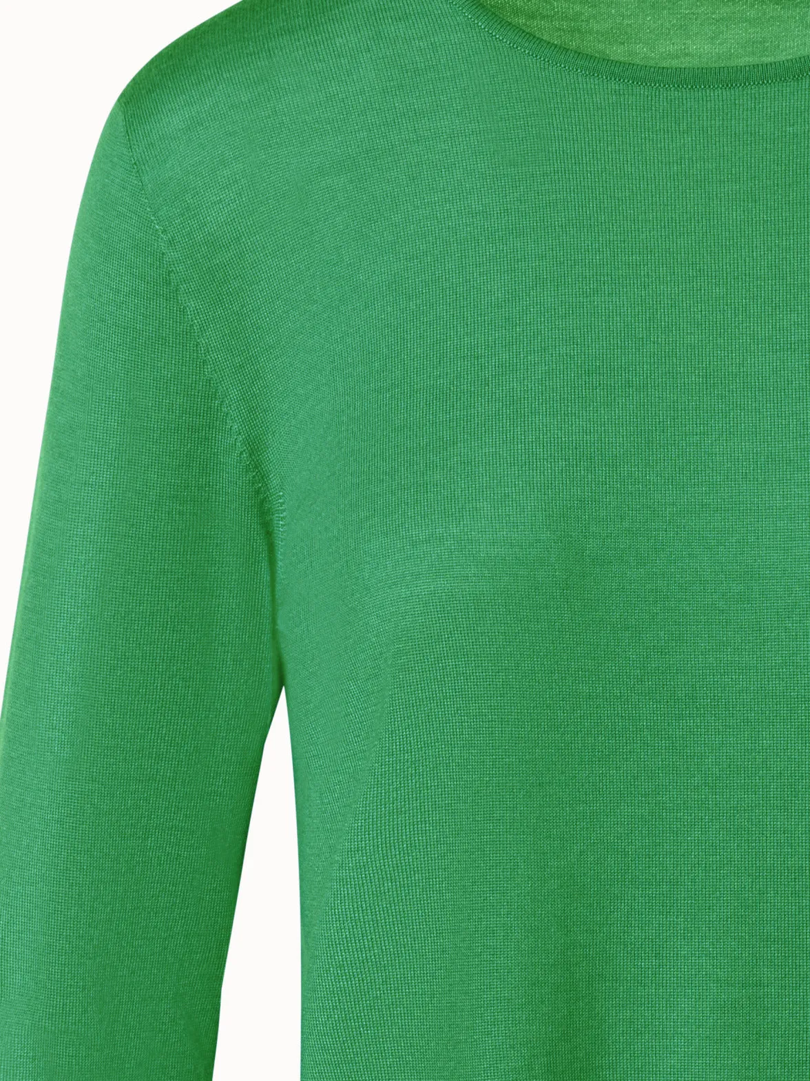 Seamless Cashmere Silk Knit Sweater