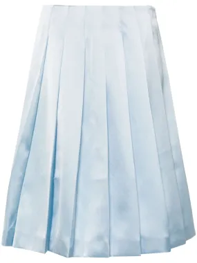 Self-Portrait pleated skirt - Blue