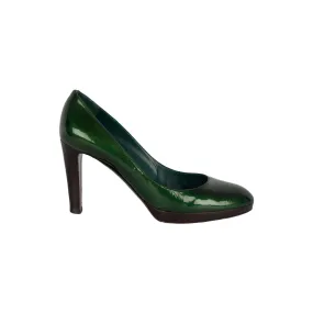 Sergio Rossi Rounded Toe Patent Pumps - '00s