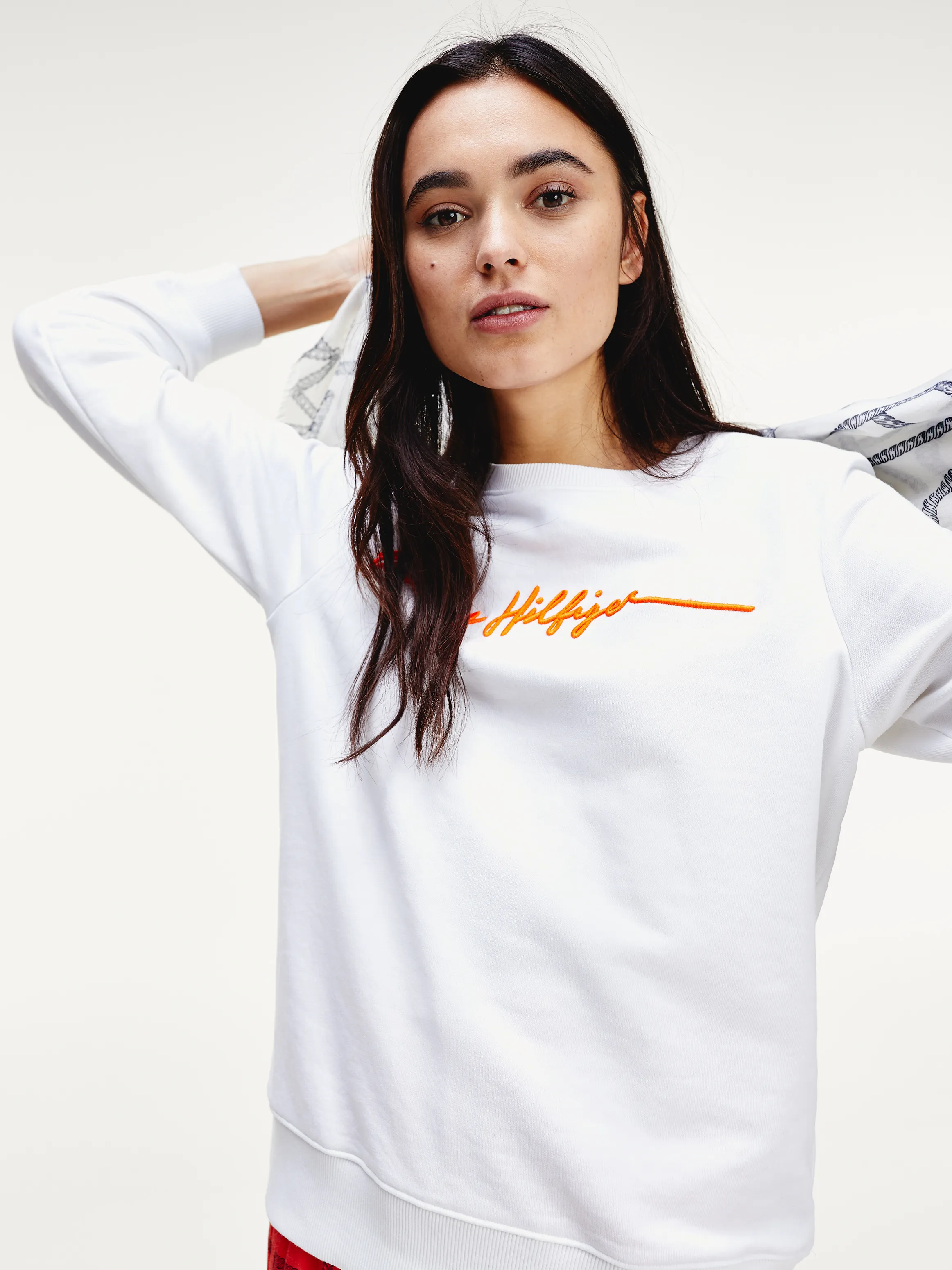 Signature Logo Relaxed Fit Sweatshirt | Sweatshirts & Hoodies | Tommy Hilfiger