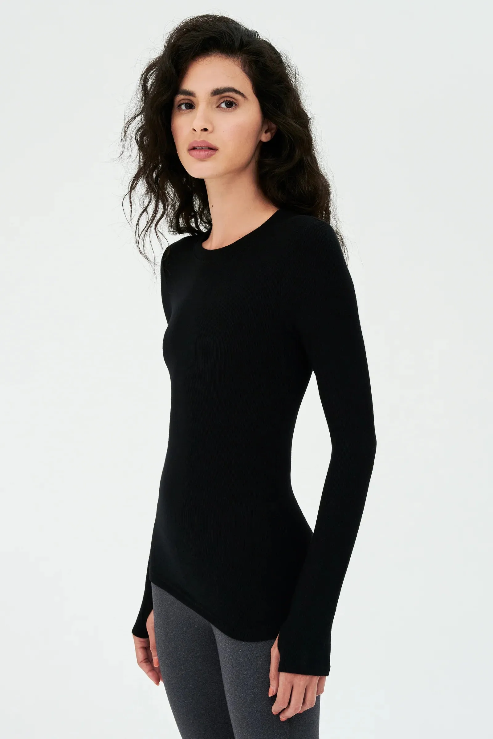 Splits 59 Louise Ribbed Long Sleeve | Multiple Color Options