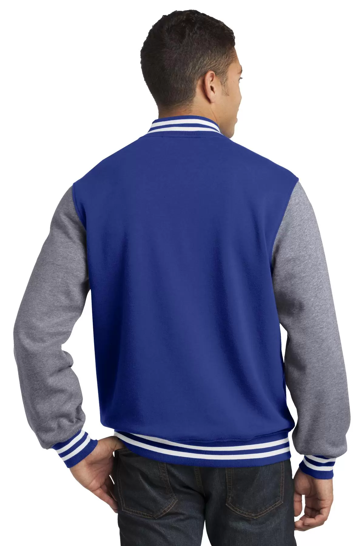 Sport-Tek Fleece Letterman Jacket ST270 SKU: ST270