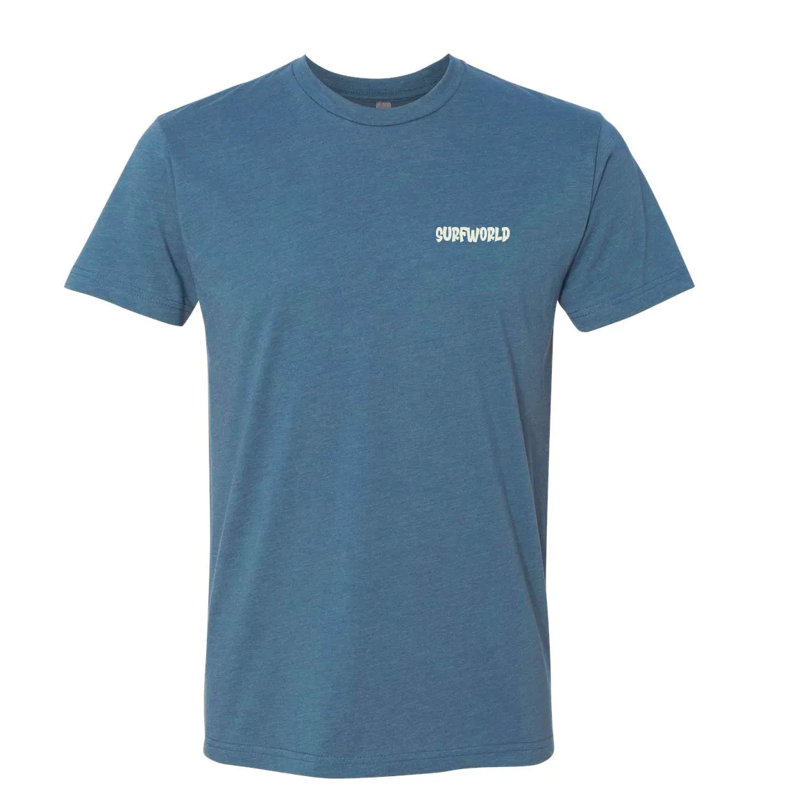 Surf World Dive Bar Skully  Tee Shirt - Heather Slate Blue