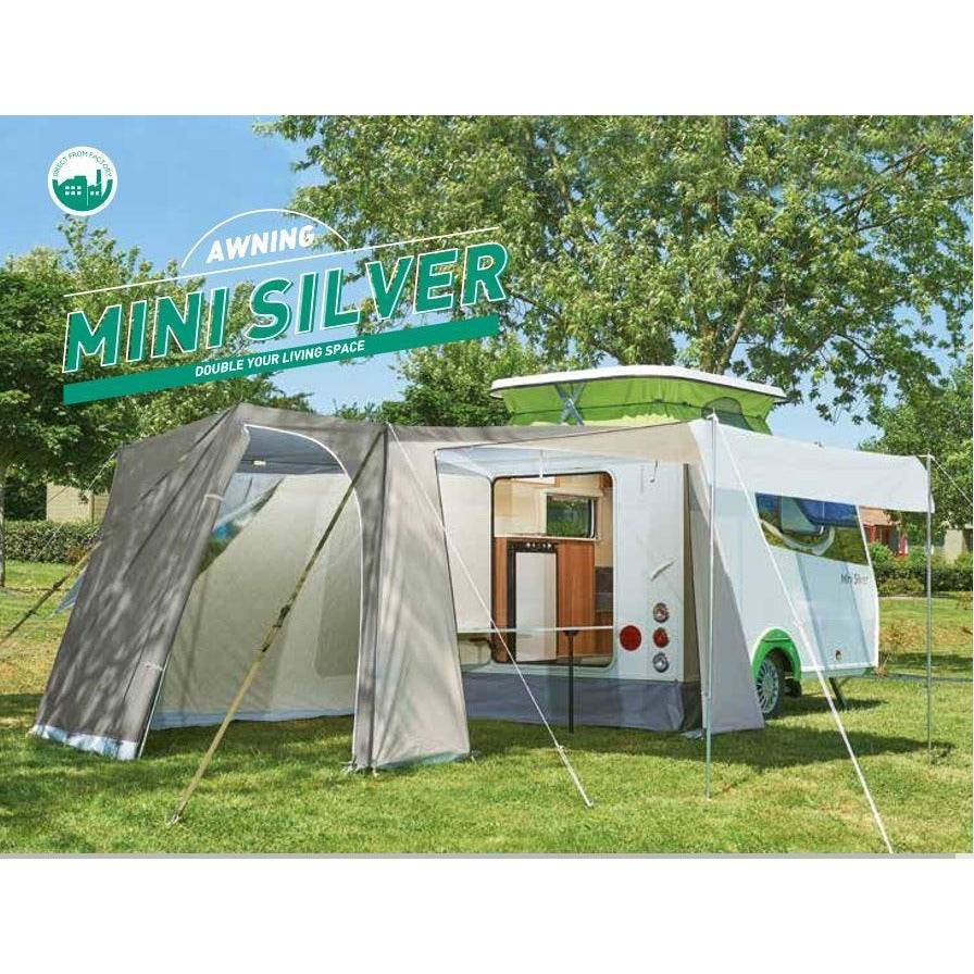 Trigano Mini Silver Caravan Awning for Pop Up Caravans (2022)