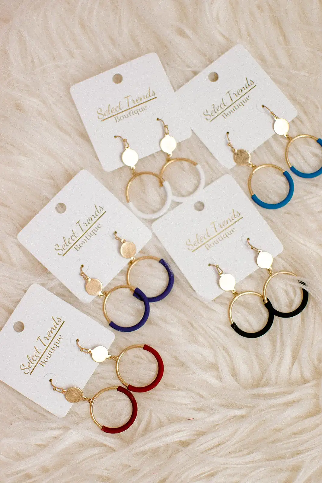 Two Tone Gold Hoops