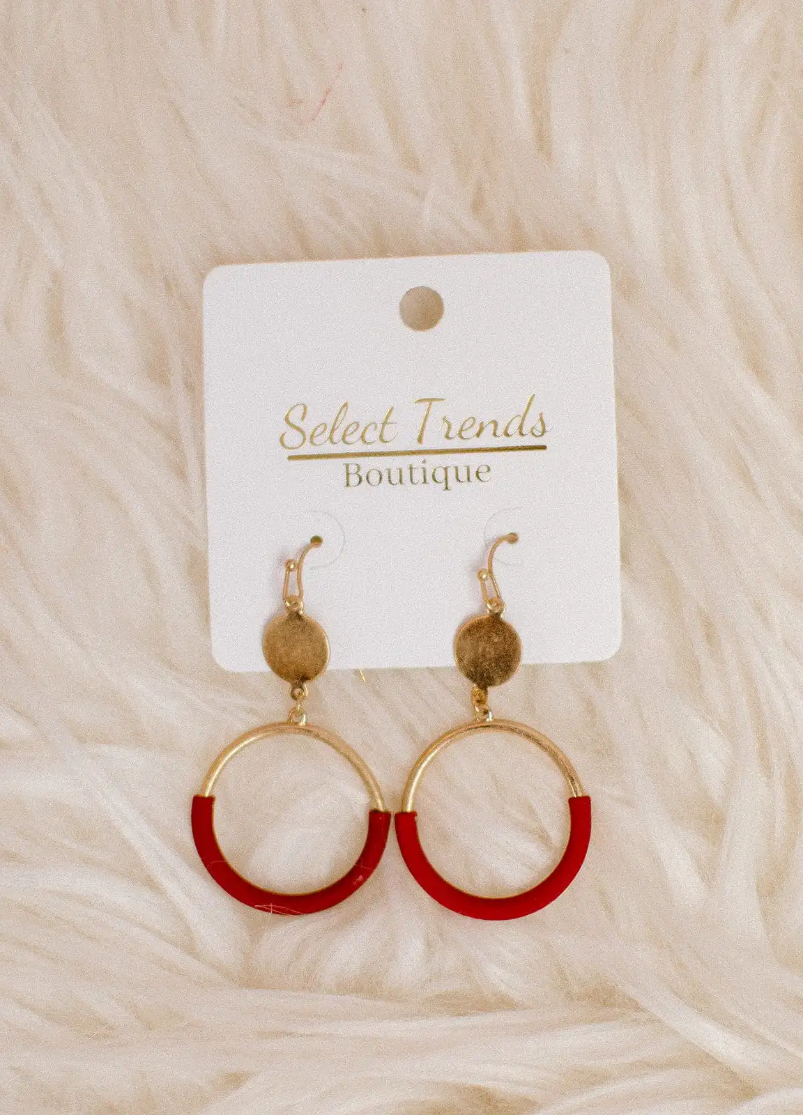 Two Tone Gold Hoops