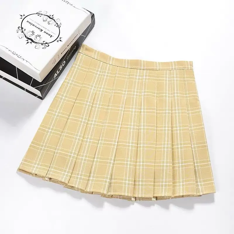 ULZZANG HIGH WAIST PLEATED SKIRT BY61076