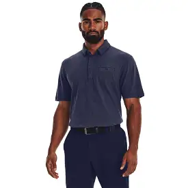 'Under Armour' Men's Luxe Heather Polo - Midnight Navy