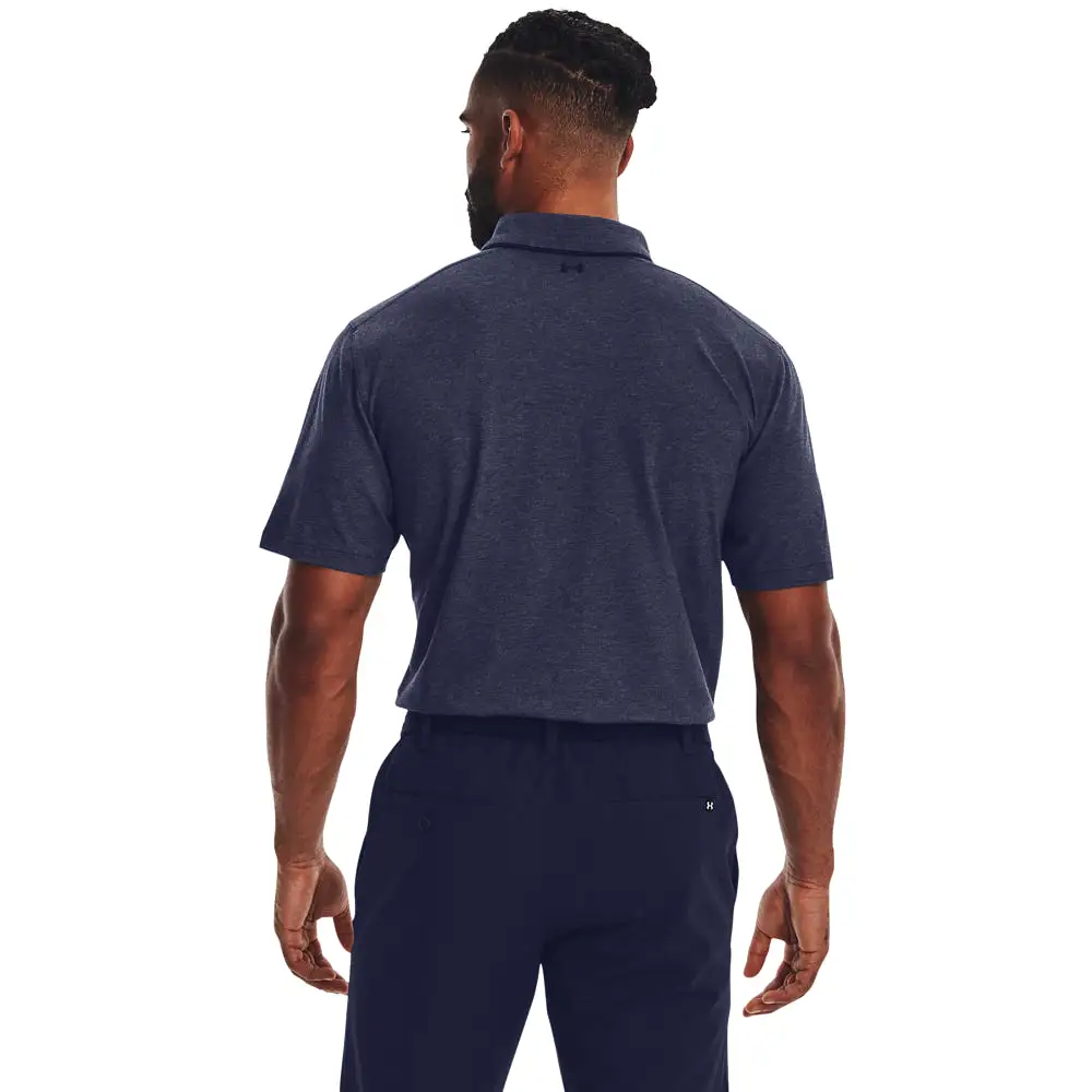 'Under Armour' Men's Luxe Heather Polo - Midnight Navy