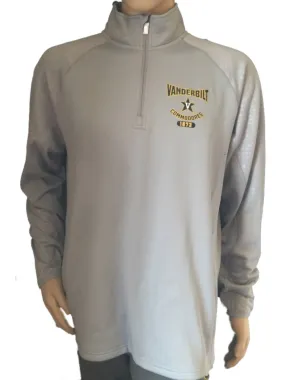 Vanderbilt Commodores Champion Gray Powertrain 1/4 Zip Pullover Sweatshirt (L)