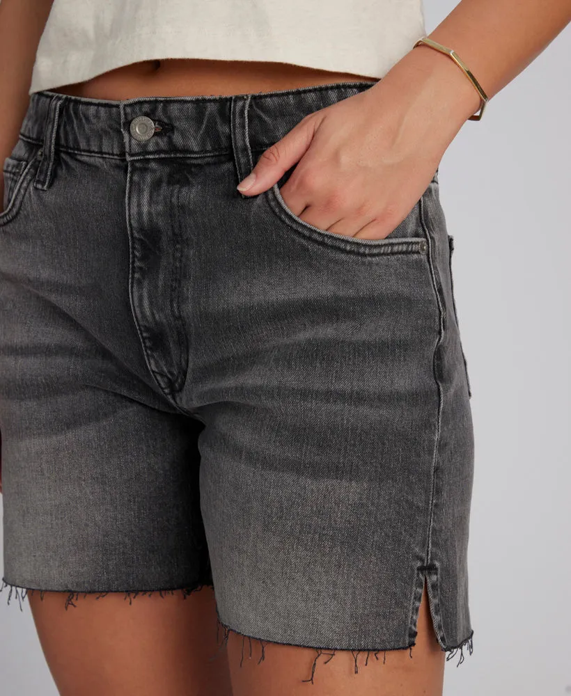 Vintage Mid Rise Cut Off Shorts | Wolcott Black Stone