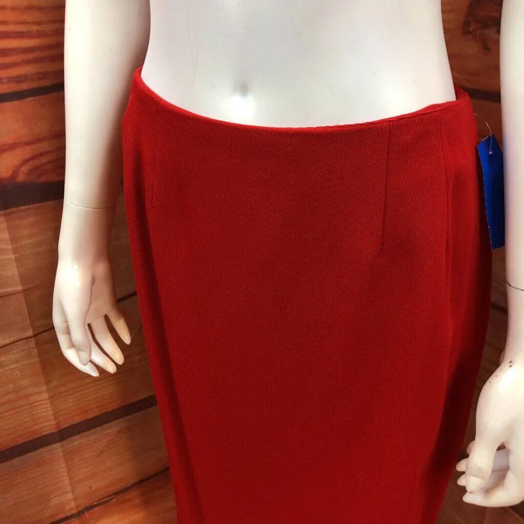 VNTG ELLEN TRACY RED SKIRT & JACKET SIZE 10 TCC