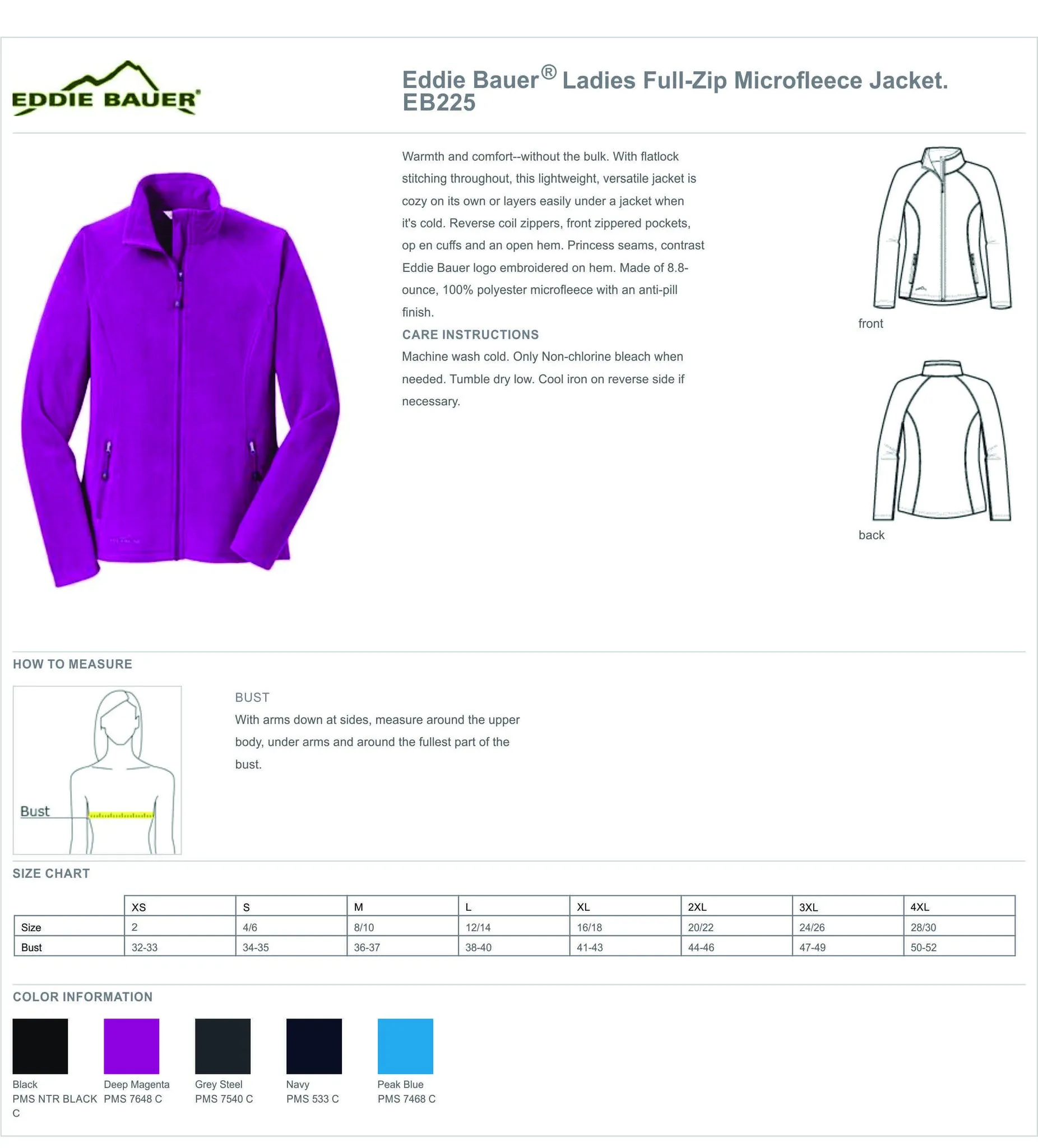 Wilford EB225 Women's Fleece