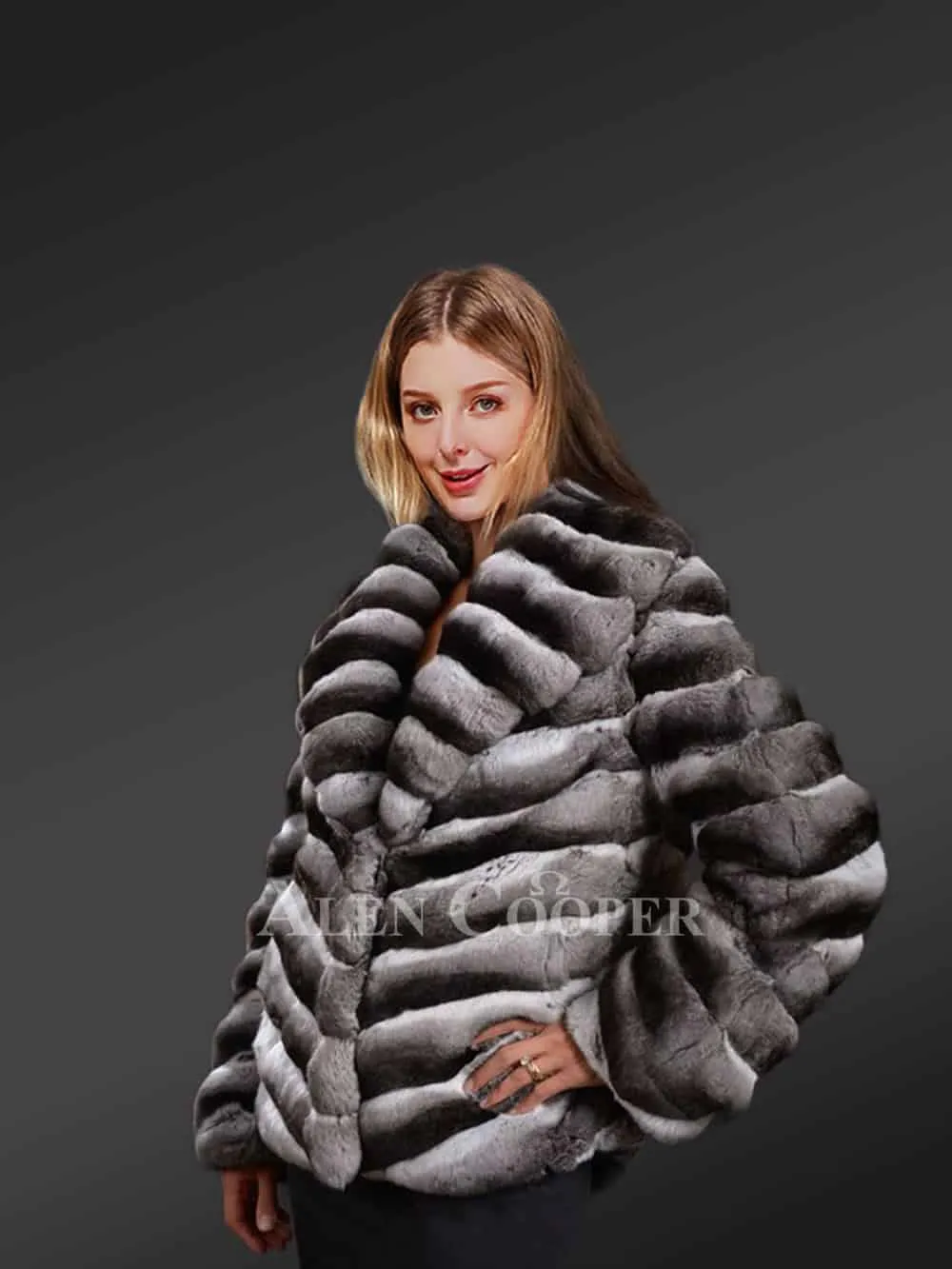 Women Chinchilla Coat