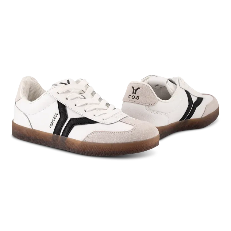 WOMEN'S C.O.B by CULTURE OF BRAVE FEARLESS SNEAKER | WHITE / BLACK WINGS