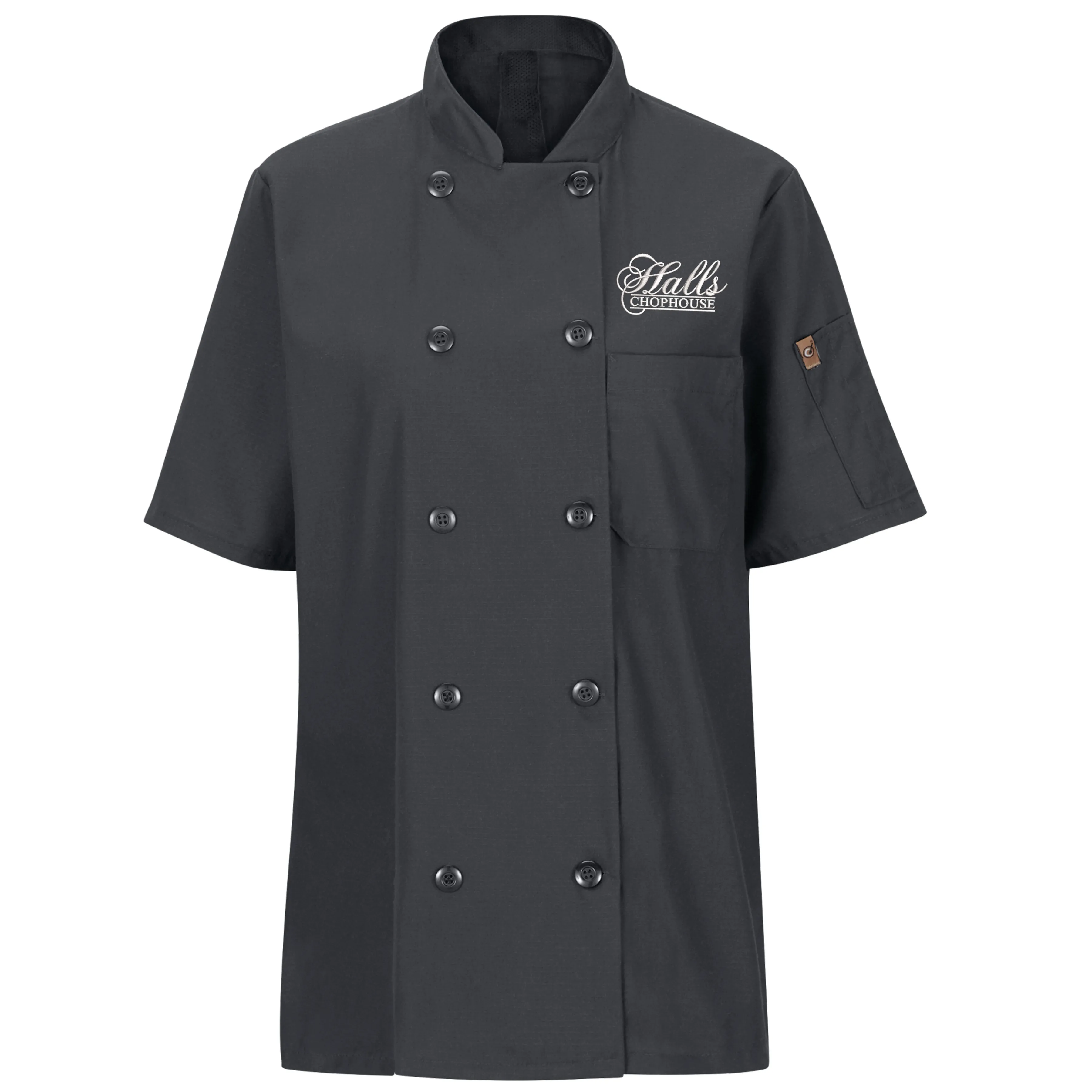 Women's Short Sleeve Chef Coat with OilBlok + MIMIX