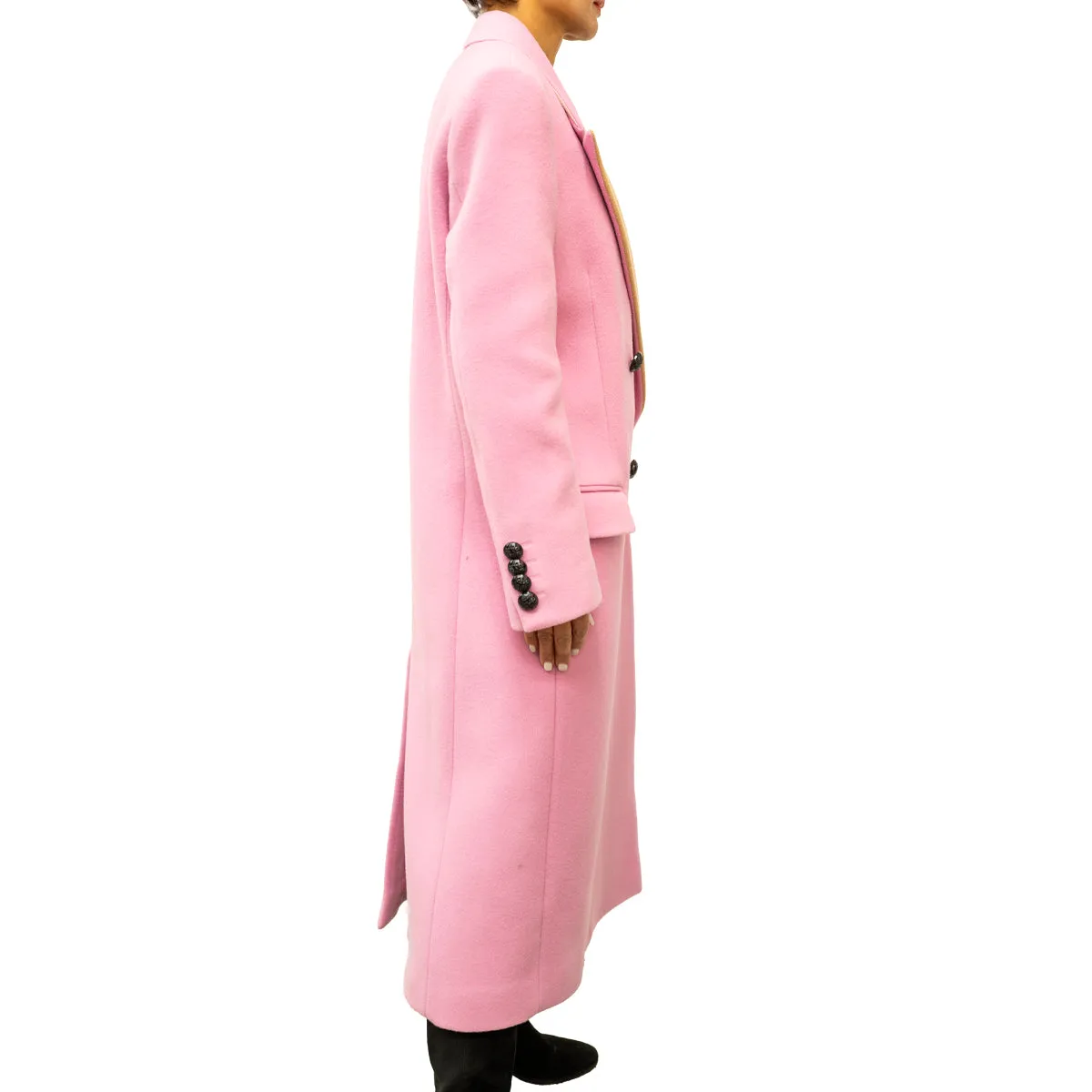 Women's Wool Felt Coat Pink