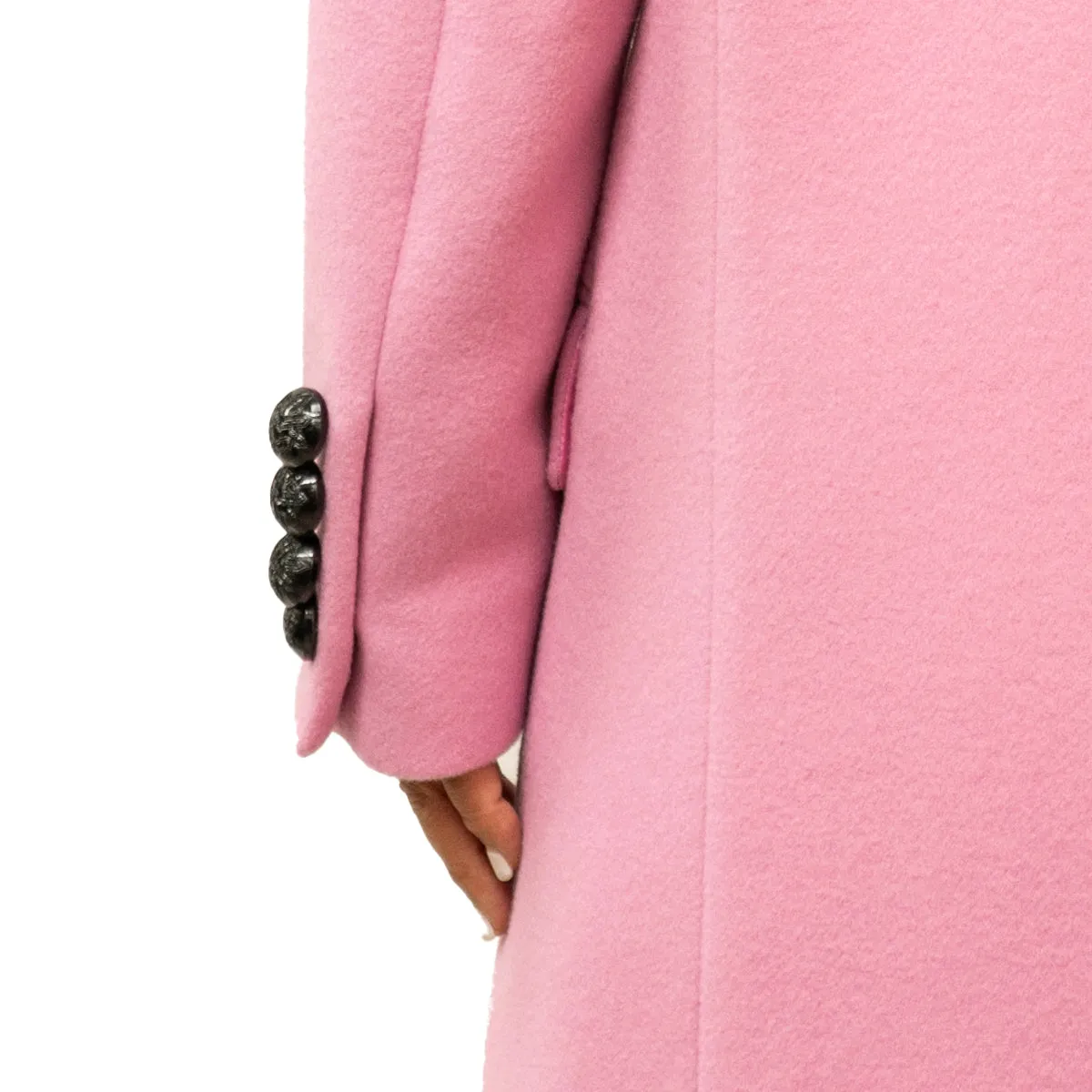 Women's Wool Felt Coat Pink