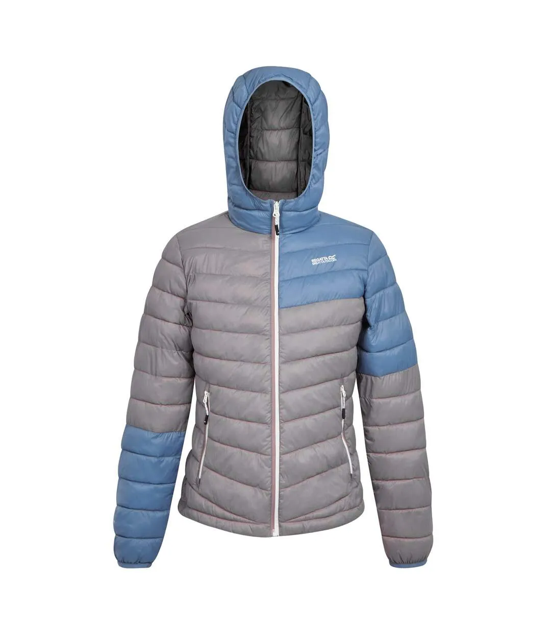 Womens/ladies hillpack ii hooded padded jacket heather/coronet blue Regatta