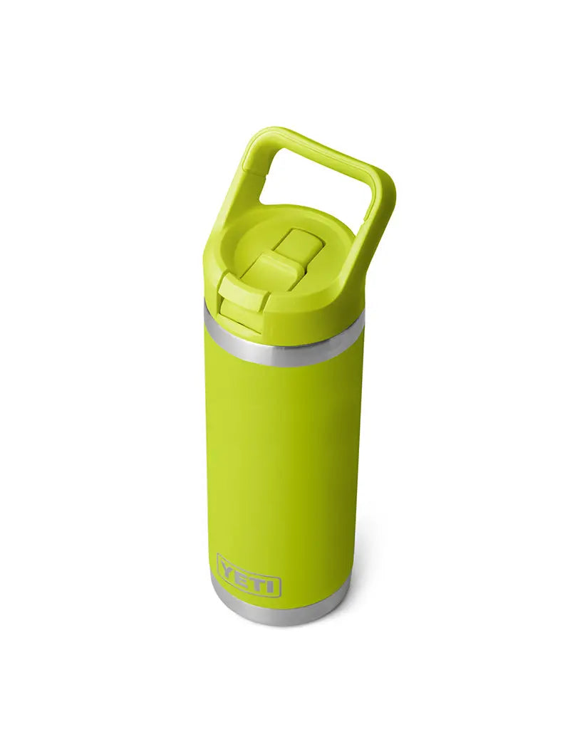 YETI Rambler 18oz Bottle w/ Straw Cap Chartreuse