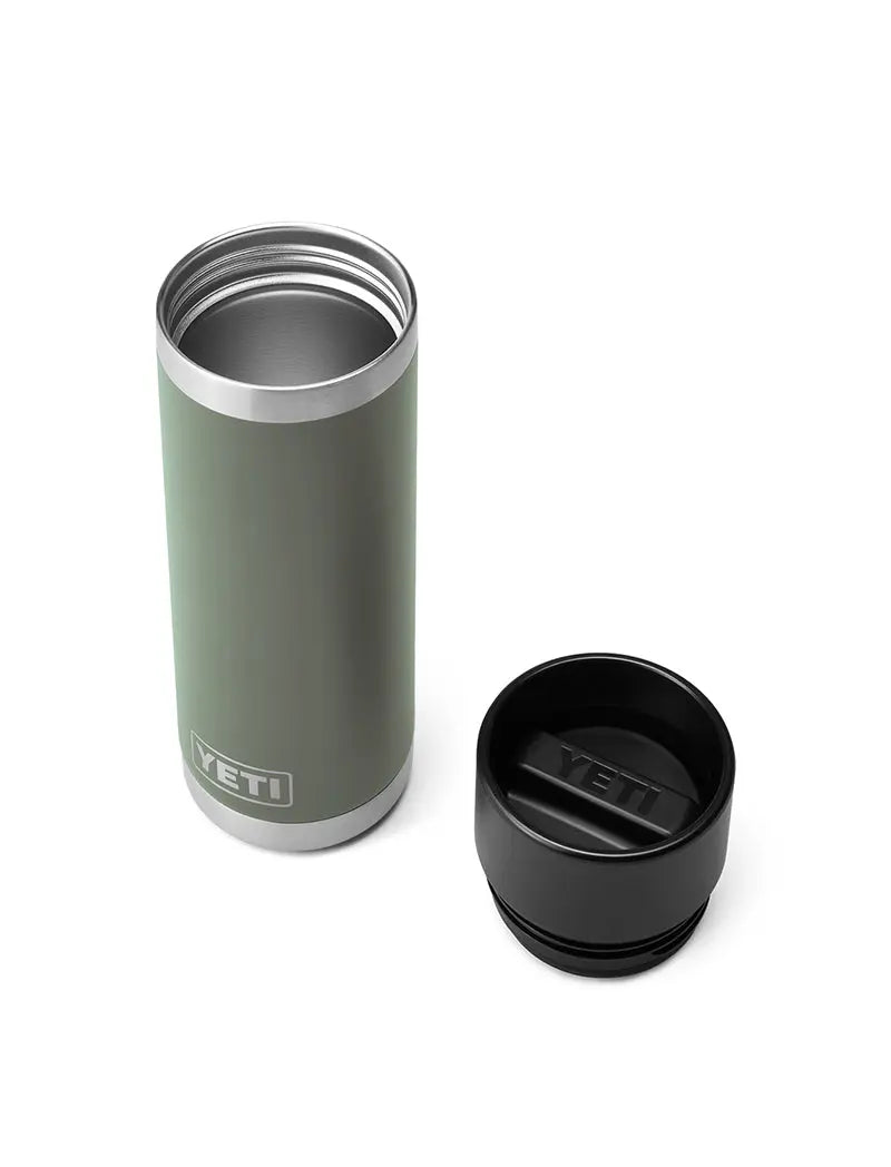 Yeti Rambler 18oz Bottle with HotShot Cap Camp Green