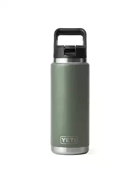 YETI Rambler 26oz Bottle with Straw Cap Camp Green