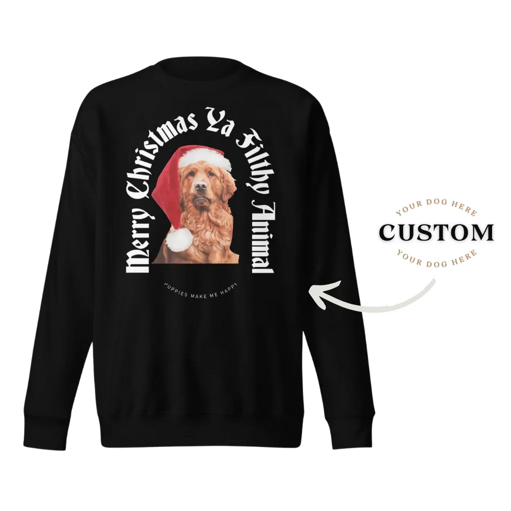 Your Dog Here | Merry Christmas | Crewneck Sweatshirt